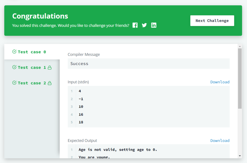 HackerRank-Day4-Solution-Output