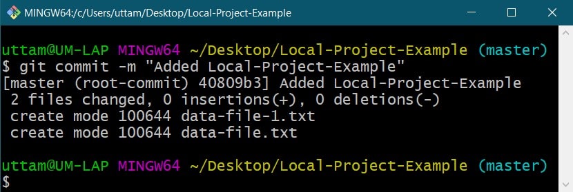Git-Commit-Local-Project