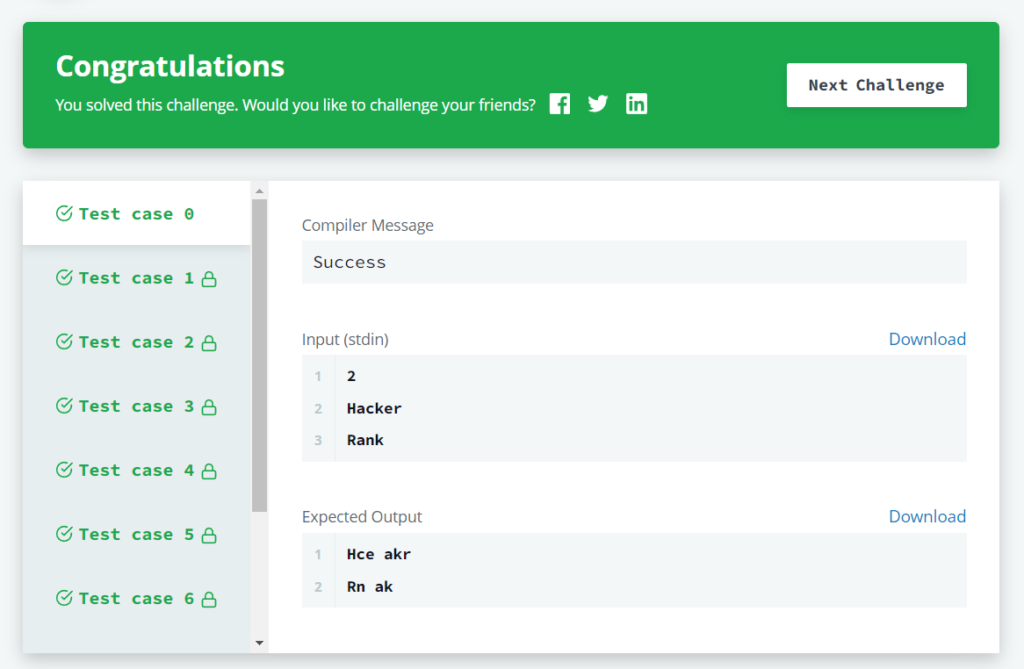 HackerRank-Day-6-Solution-Output
